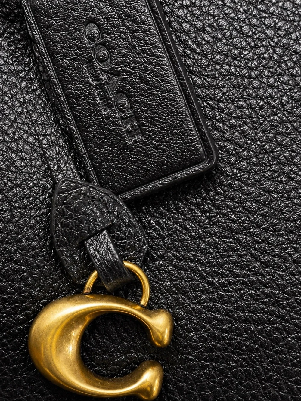 🖤 Coach Bella Medium CR979 Pebble Leather Shoulder Bag – Black